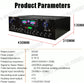 AV-555BT/999BT Bluetooth Sound Amplifiers Dual Dynamic Screen HiFi Stereo Digital Amplify For Home Car Theatre Karaoke Max 4000W