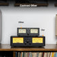 NEOHIPO ET30 Amplifier Speaker Switcher, 2-in-2 Out Dual Analog VU Meter, Audio Switcher with DB Panel Display